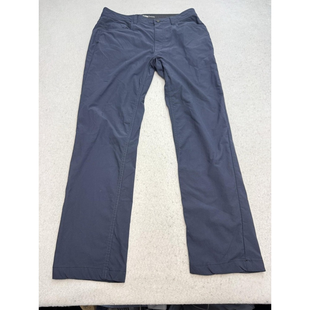 Western Rise Evolution Pants Mens 31x28 Blue Nylon Stretch Chino Travel Casual